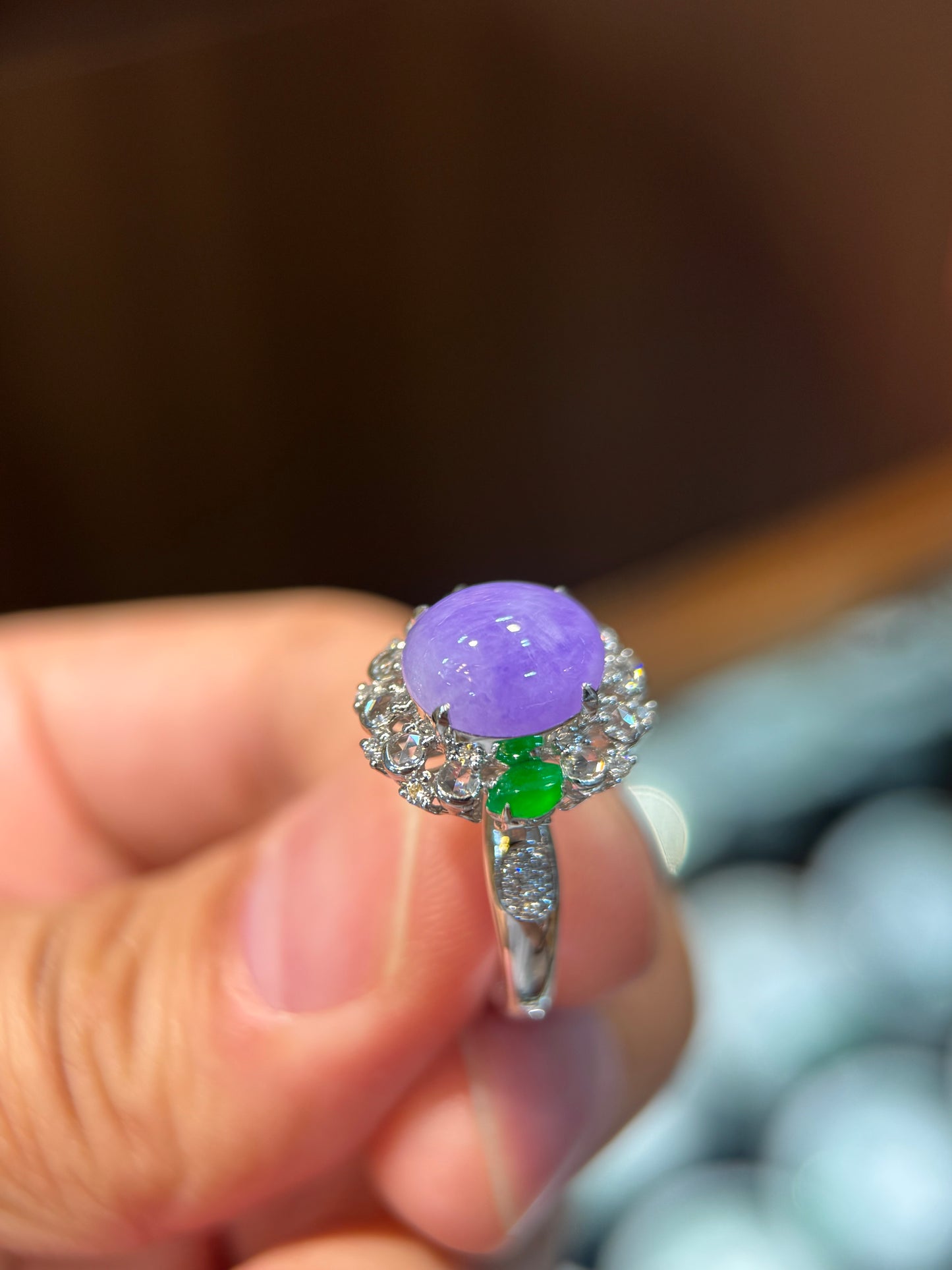 Lavender Cabochon Ring (R160)