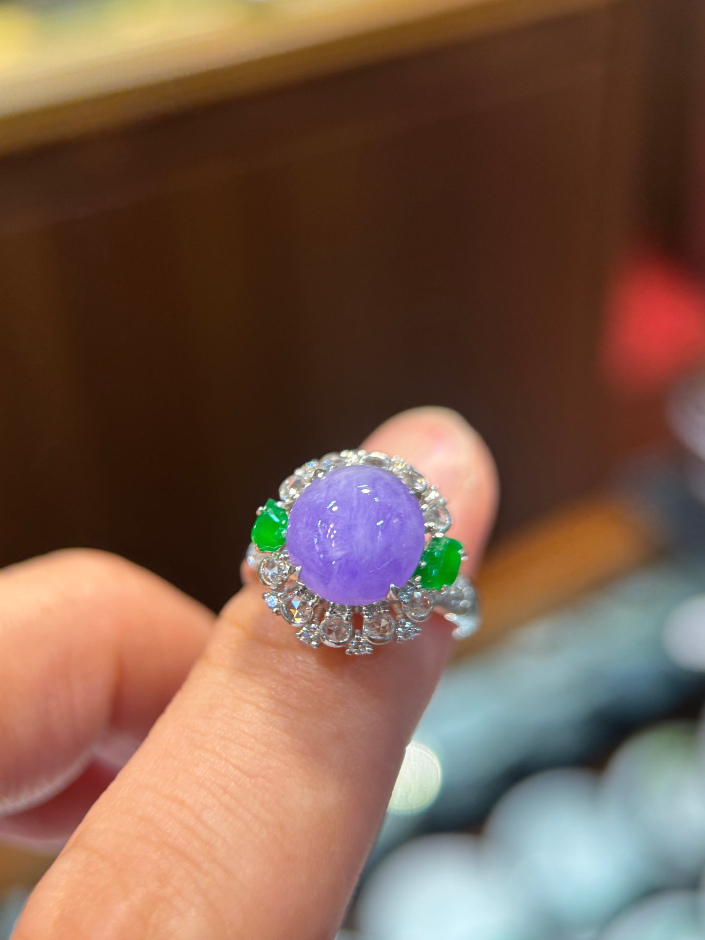 Lavender Cabochon Ring (R160)