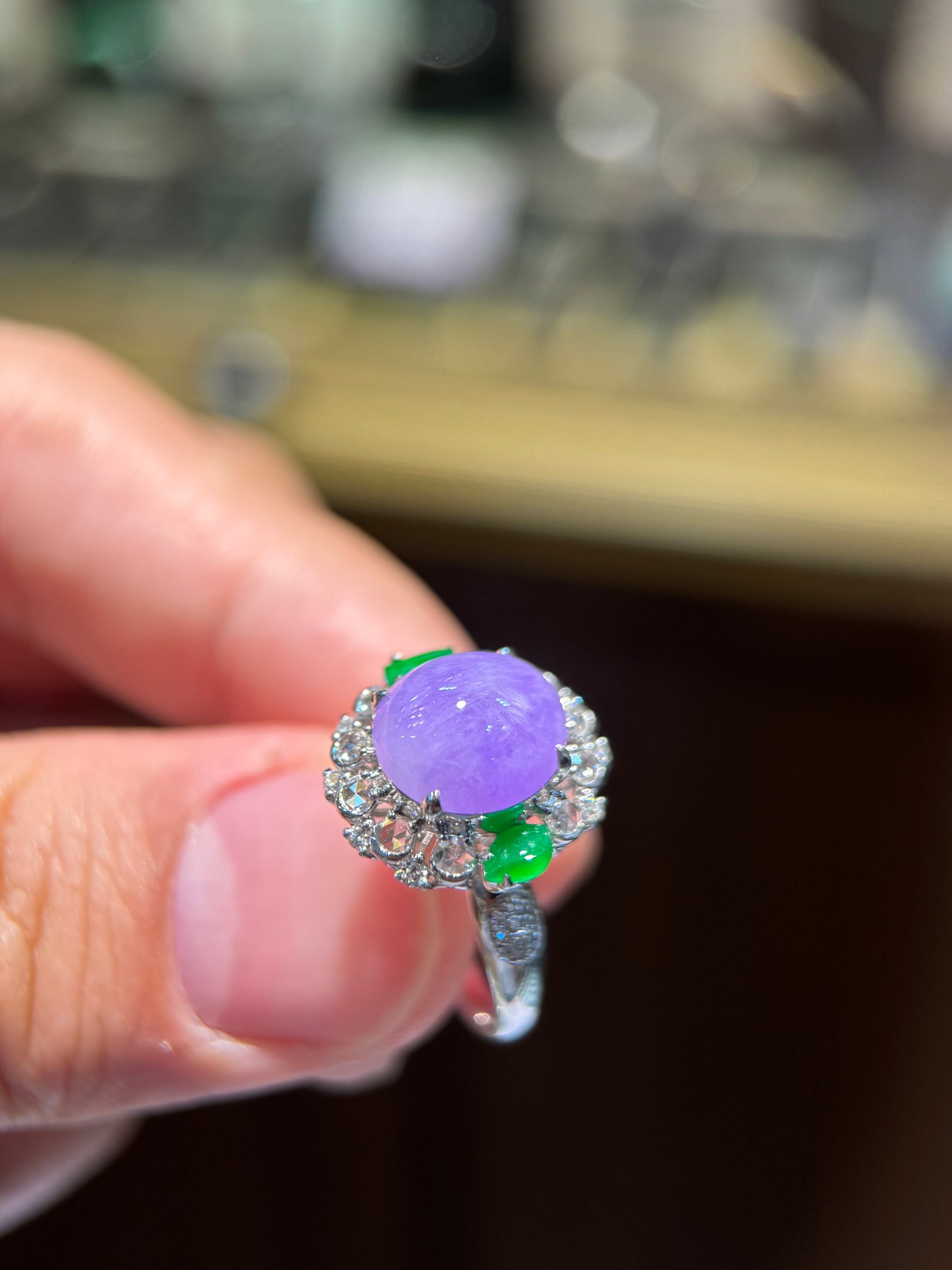 Lavender Cabochon Ring (R160)