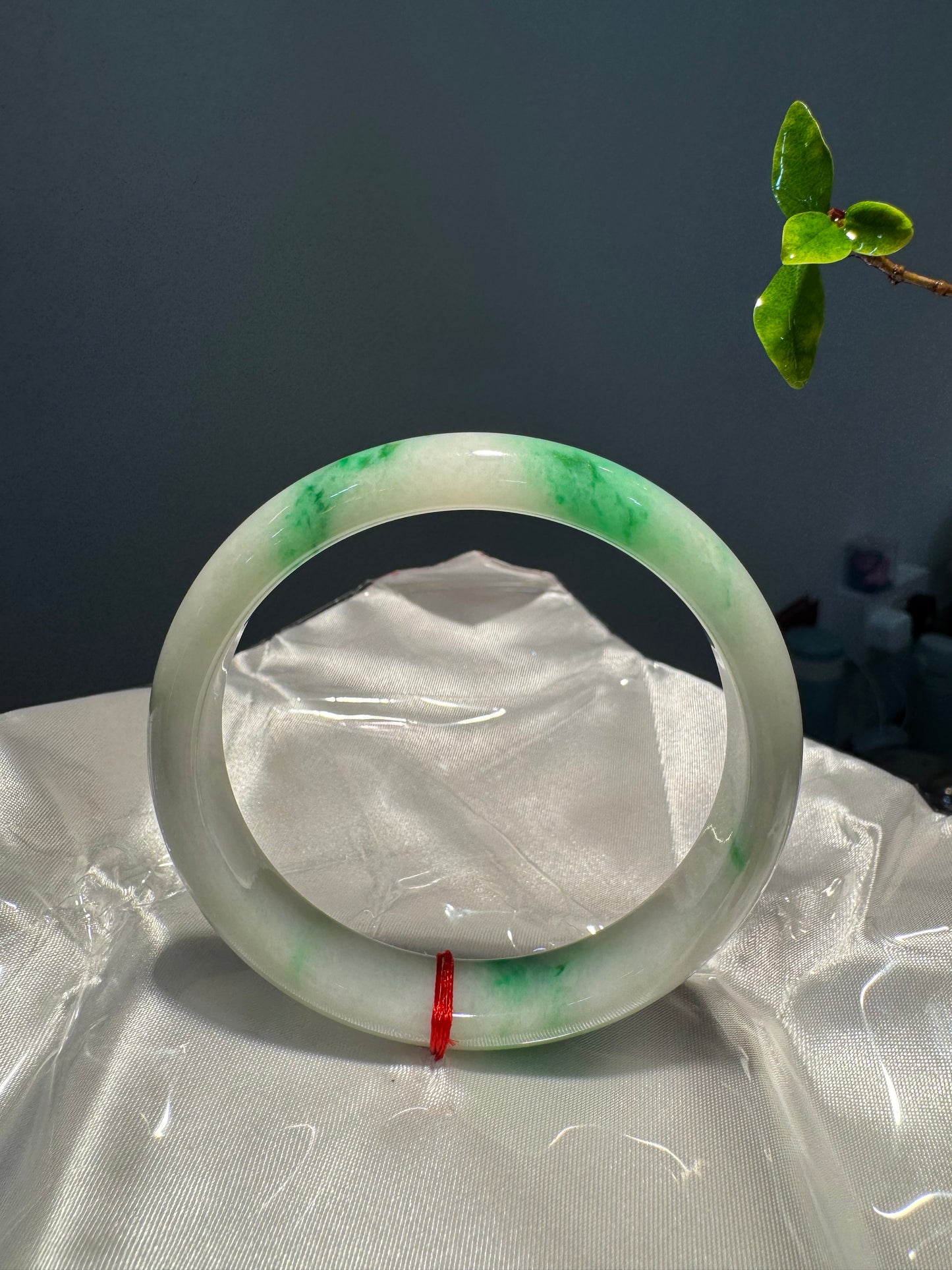 Green Jade Bangle (B022)