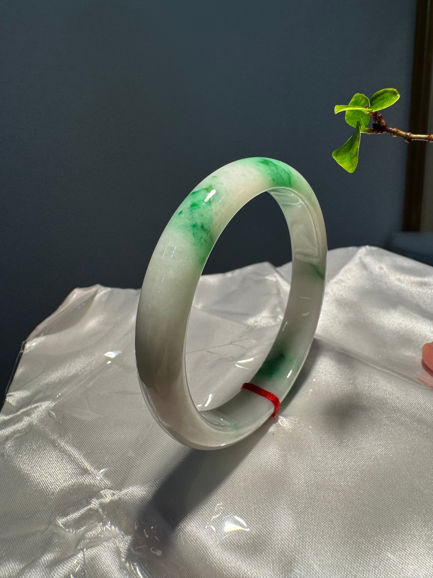 Green Jade Bangle (B022)
