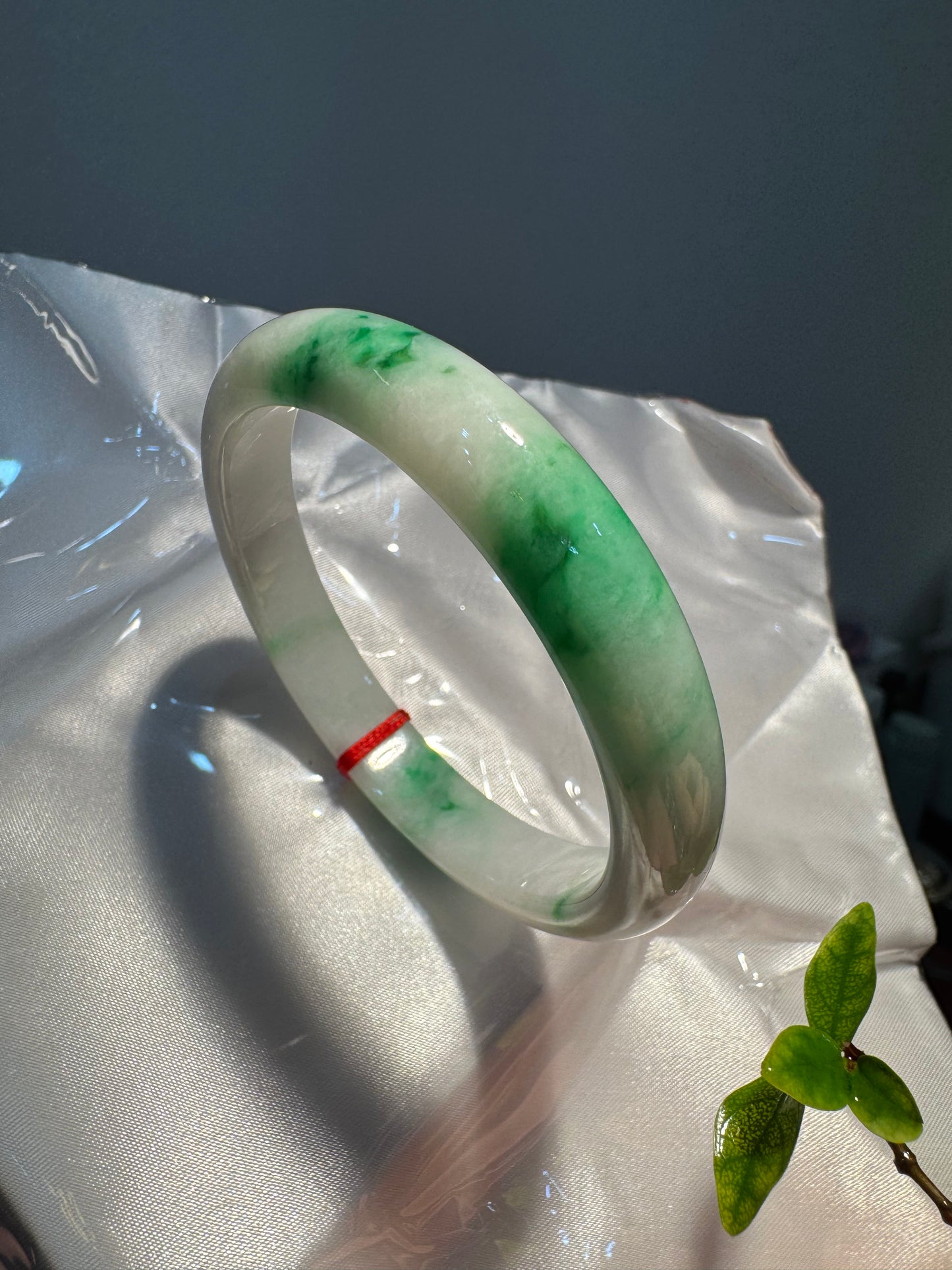 Green Jade Bangle (B022)