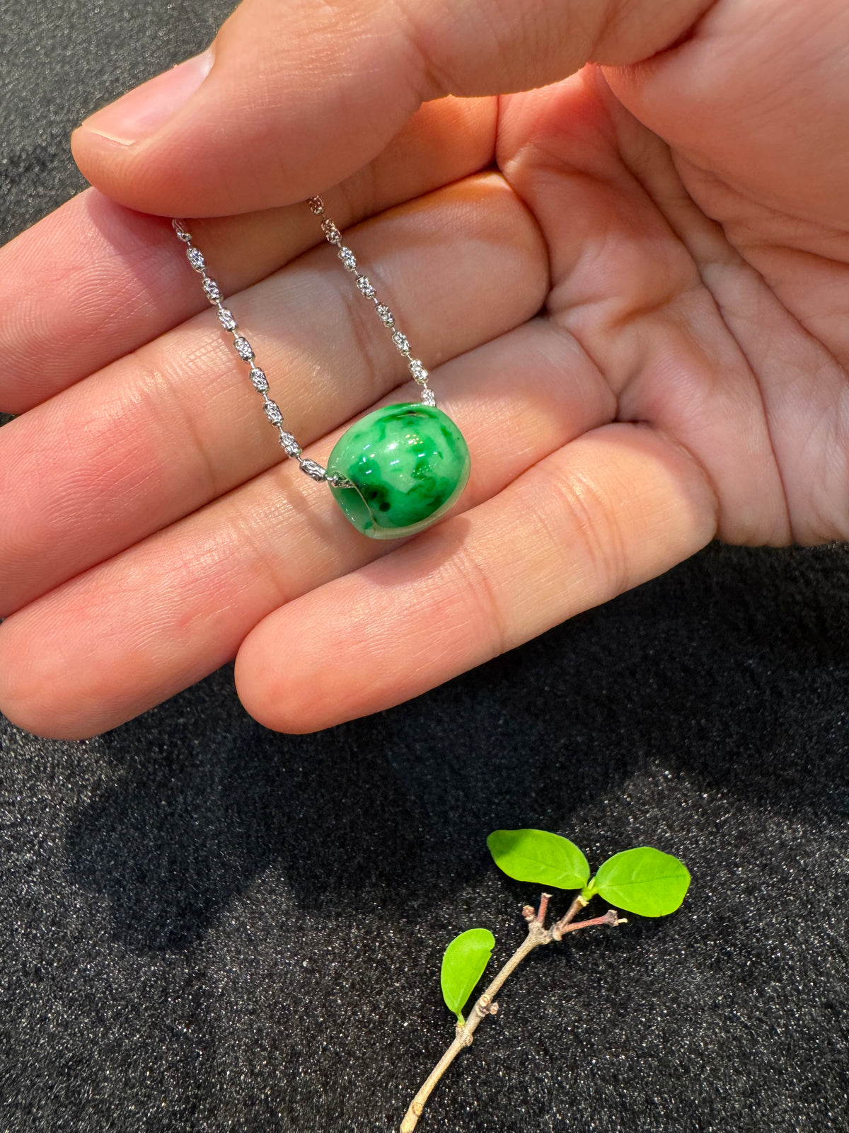 Green Jade Barrel (P175)