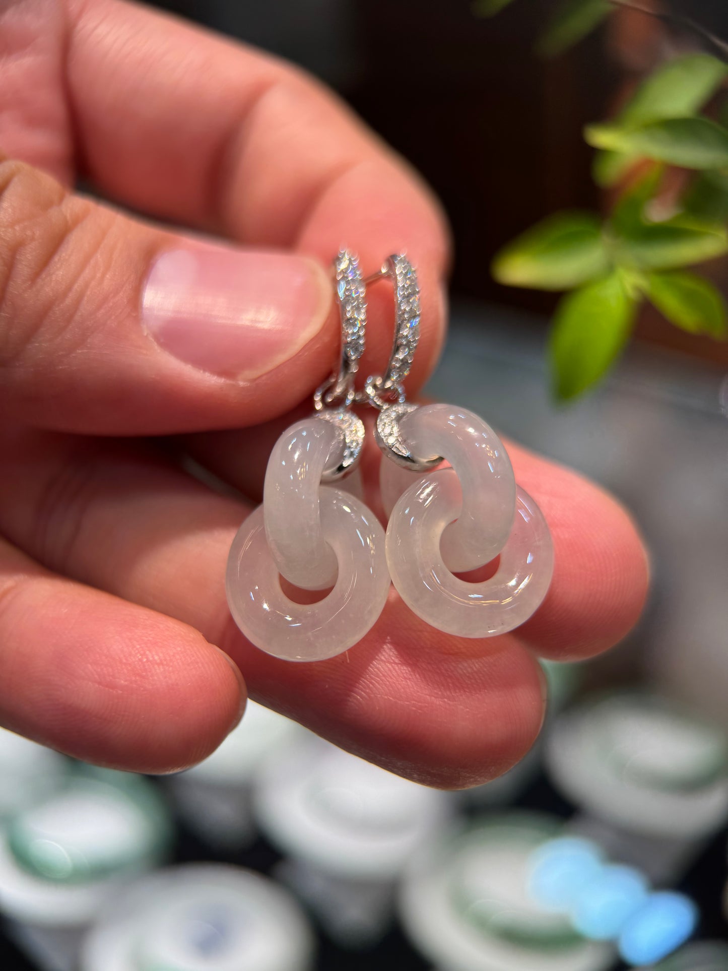 Icy Double Loop Earring (E332)