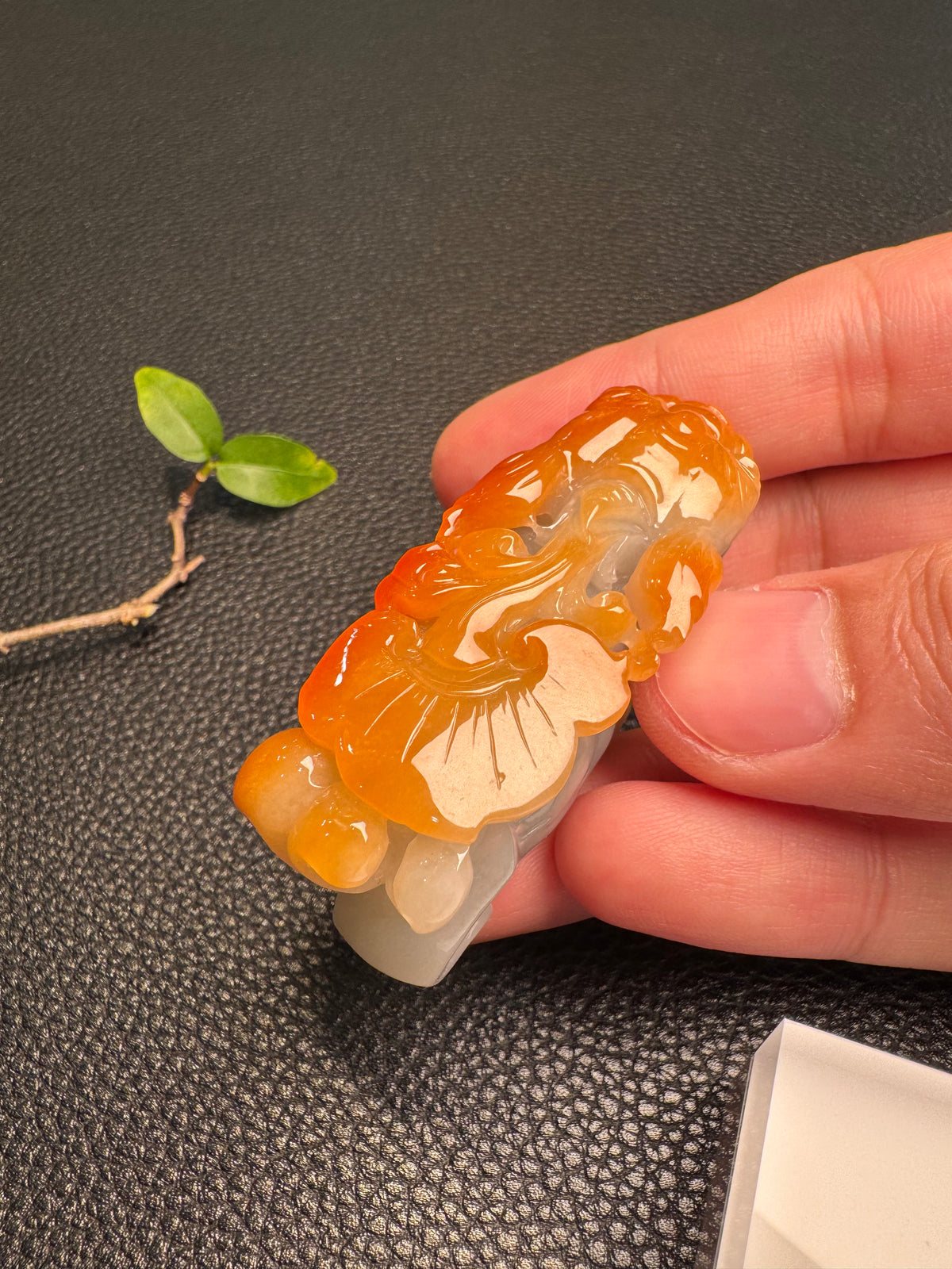 Red Jade Pi Xiu (貔貅）Ornament (H939)