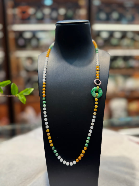 Multi-Colour Round Beads Necklace (N001)