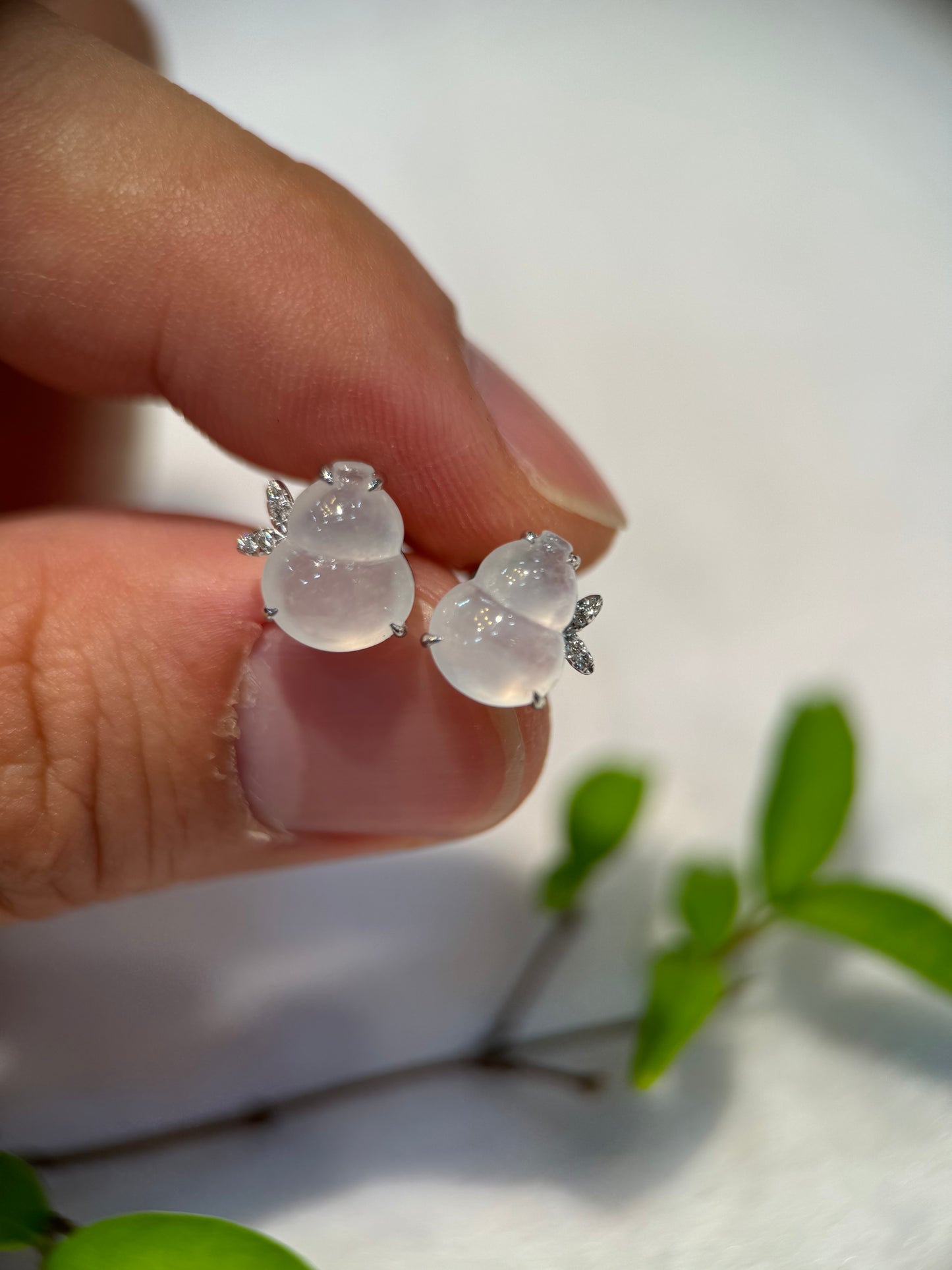 Icy Gourd（葫芦）Ear Studs (E312)