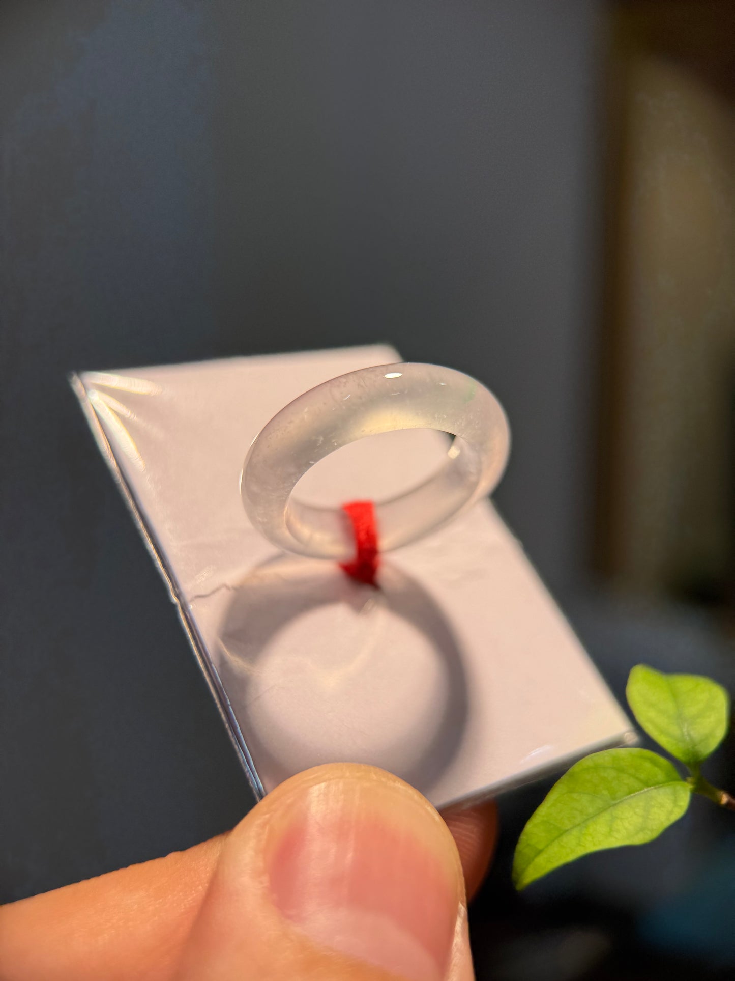 Highly Translucent Hololith Ring (R156)