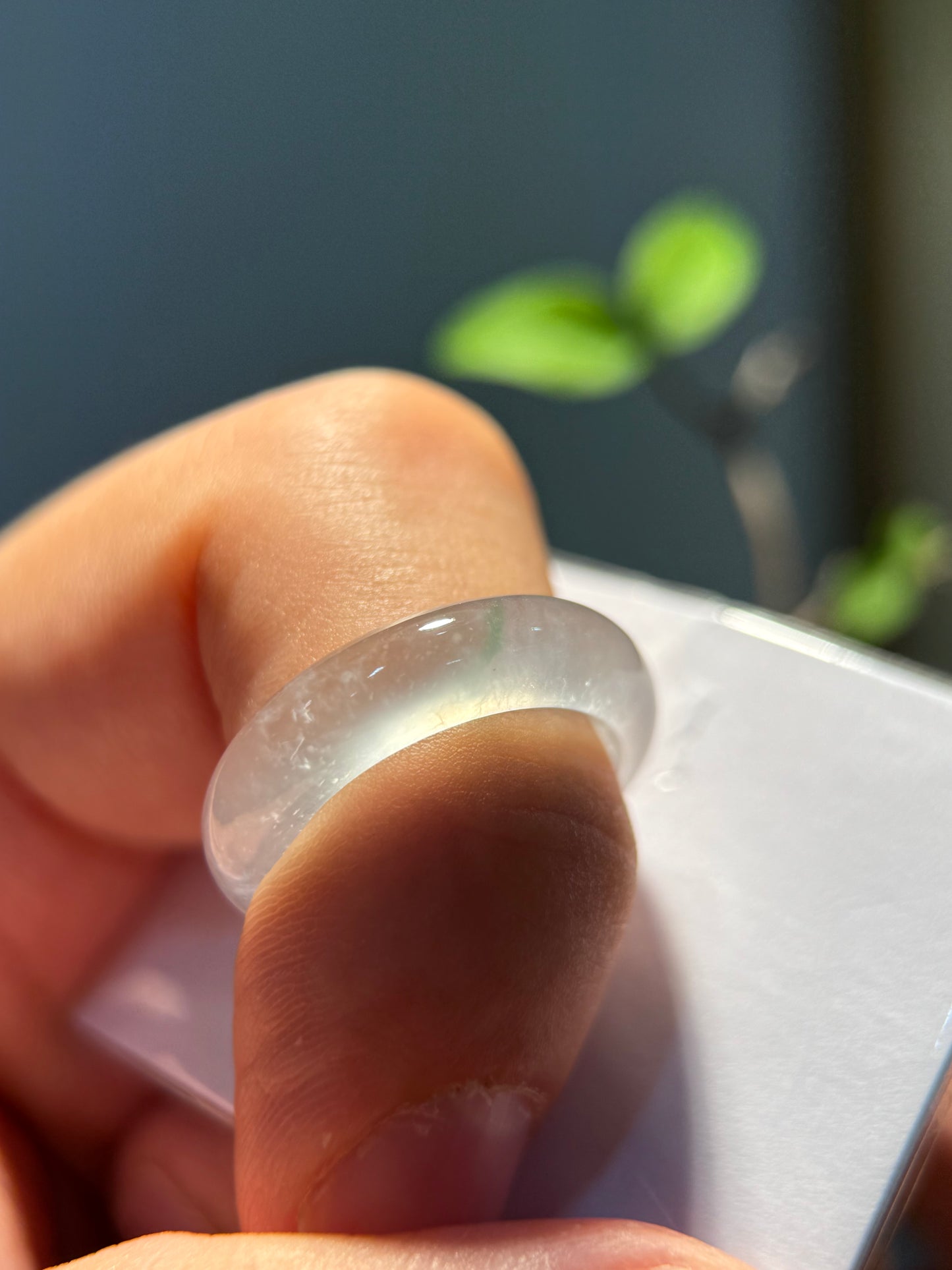 Highly Translucent Hololith Ring (R156)
