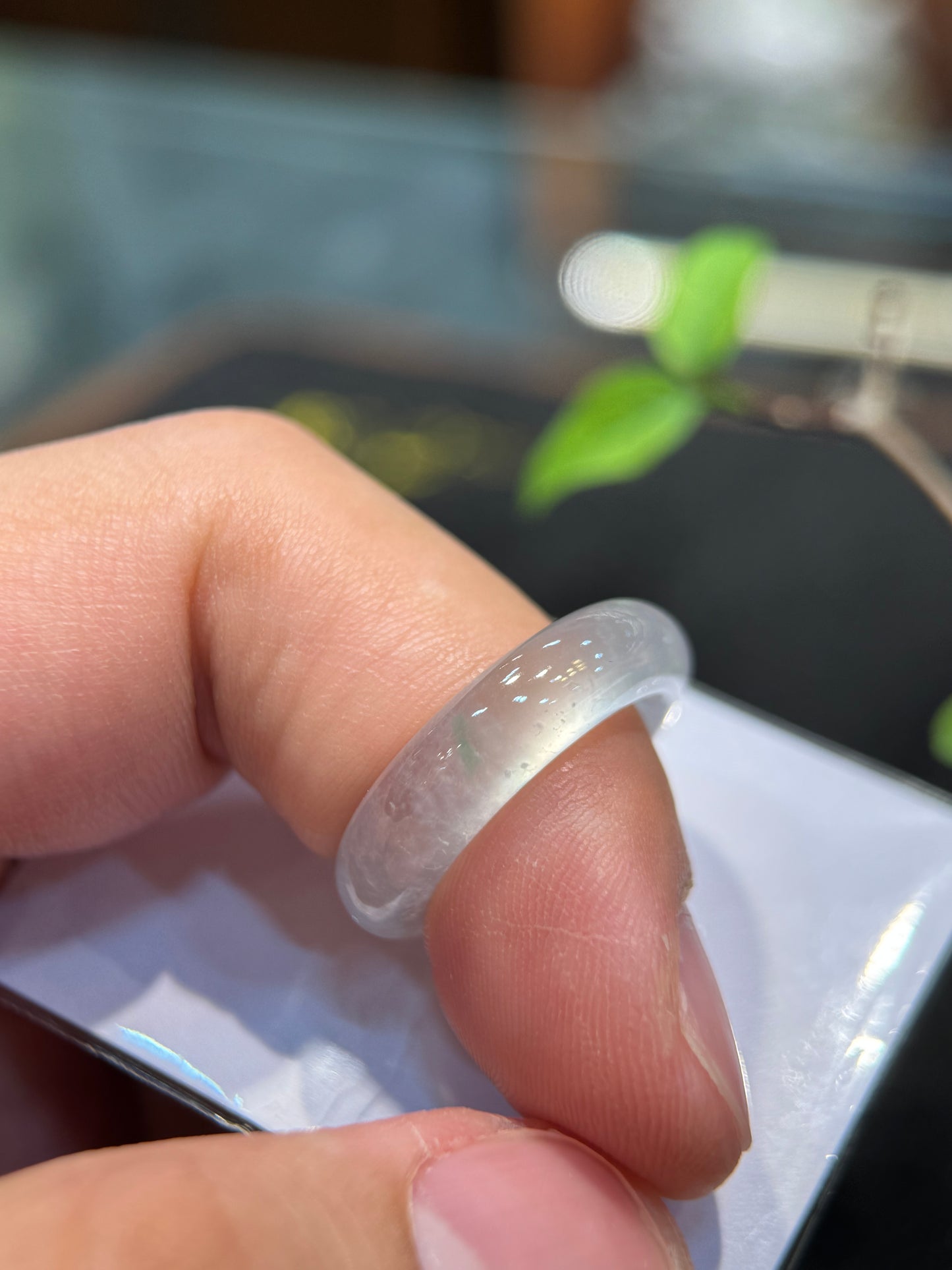 Highly Translucent Hololith Ring (R156)
