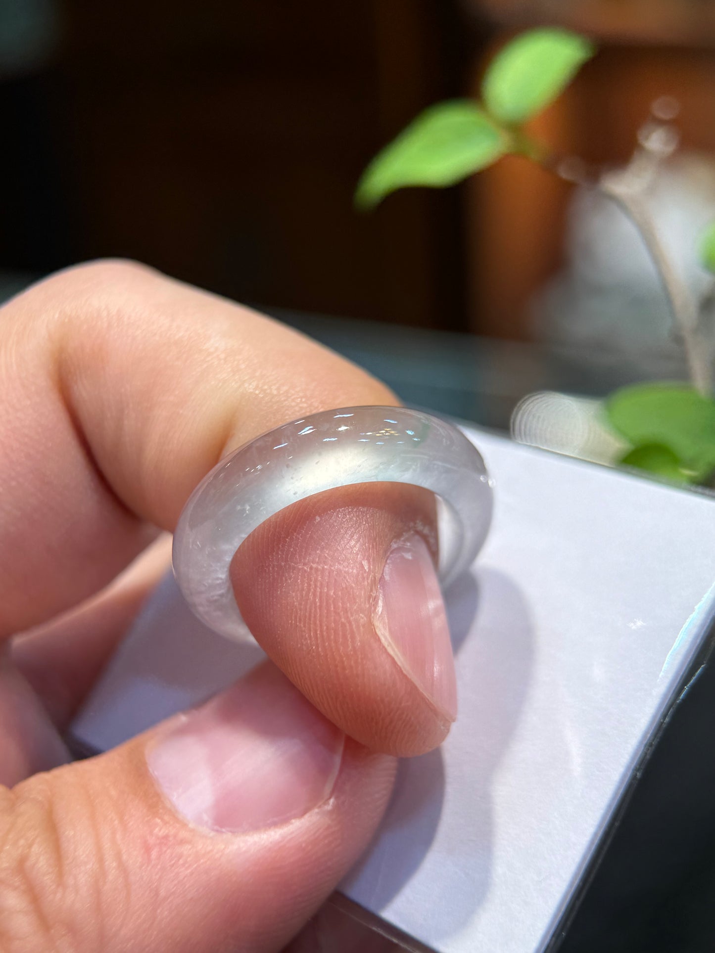 Highly Translucent Hololith Ring (R156)