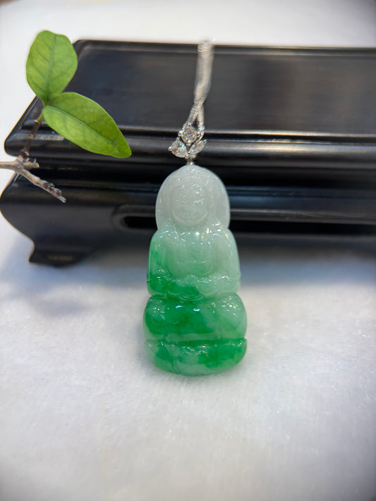 Green Goddess of Mercy Pendant (P164)